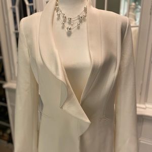 NWT Tahari Ruffle lapel jacket size 8